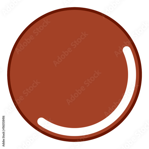 シンプルで輝く銅メダル風アイコン素材