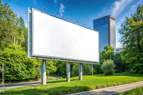 Wallpaper Mural blank billboard on the road generative ai Torontodigital.ca