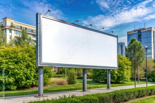 Wallpaper Mural blank billboard on the road generative ai Torontodigital.ca