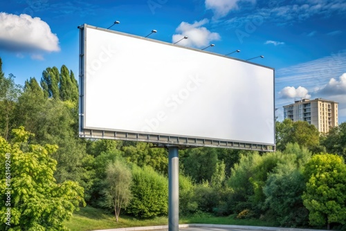 Wallpaper Mural blank billboard on the road generative ai Torontodigital.ca