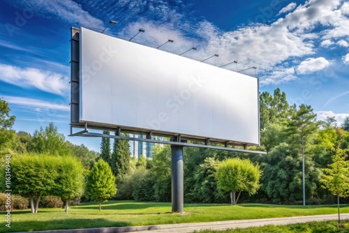 Wallpaper Mural blank billboard on the road generative ai Torontodigital.ca