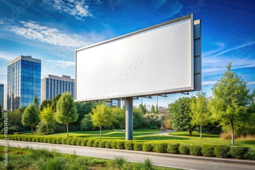 Wallpaper Mural blank billboard on the road generative ai Torontodigital.ca