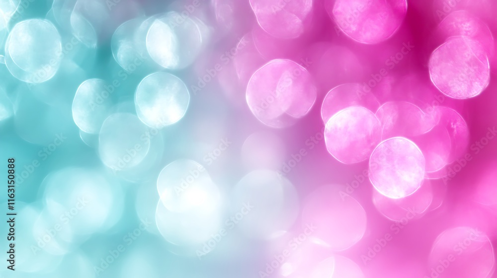 Abstract Pastel Bokeh Background With Teal and Pink Lights Abstract Pastel Bokeh Background With Teal and Pink Lights