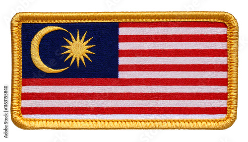 Wallpaper Mural マレーシアの国旗の刺繍のワッペン。(Embroidered Malaysia flag patch.)
 Torontodigital.ca