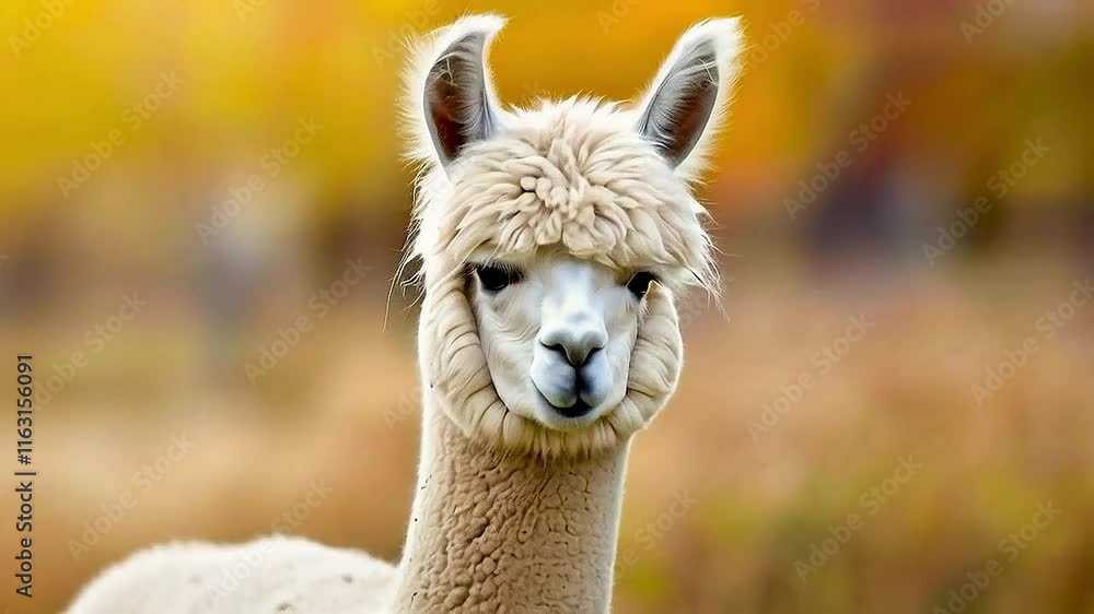 a llama with a yellow and orange background a llama with a yellow and orange background