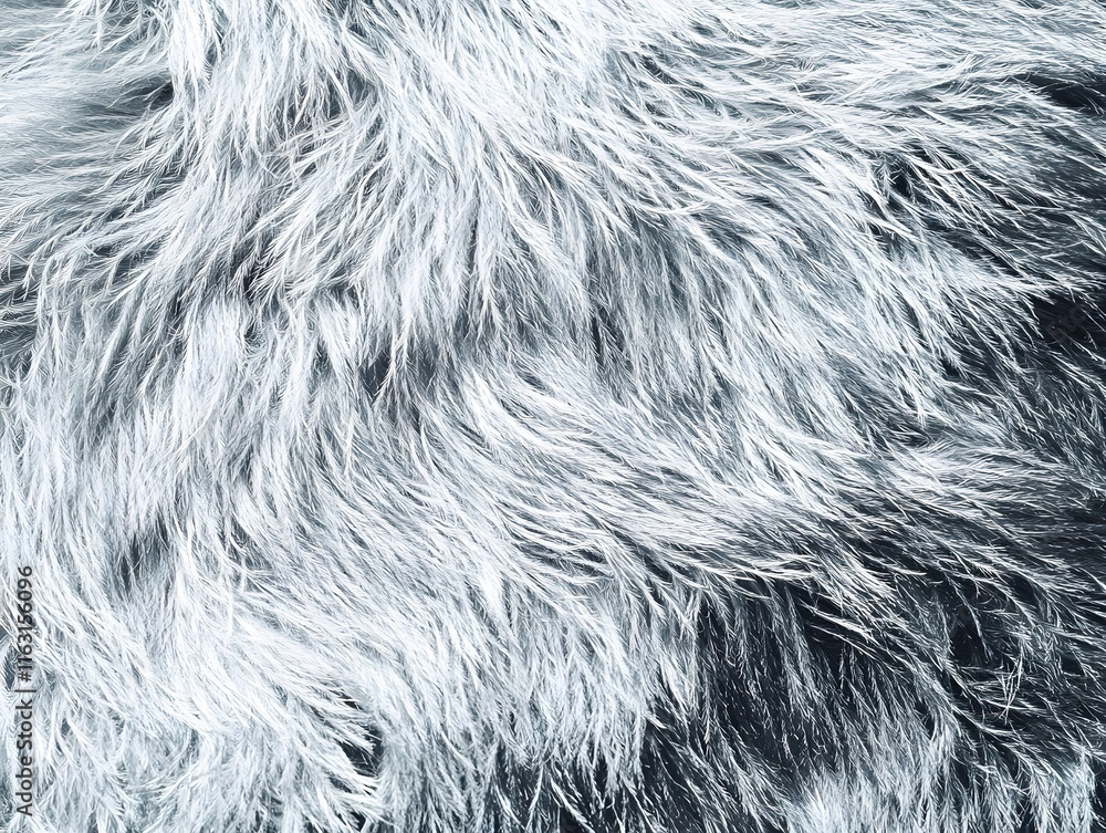 Close-up Photograph of Light Gray Fur Texture Close-up Photograph of Light Gray Fur Texture