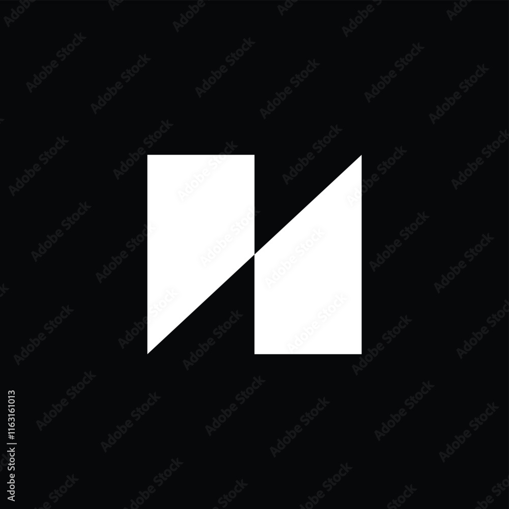 Letter N Sharp Logo Letter N Sharp Logo