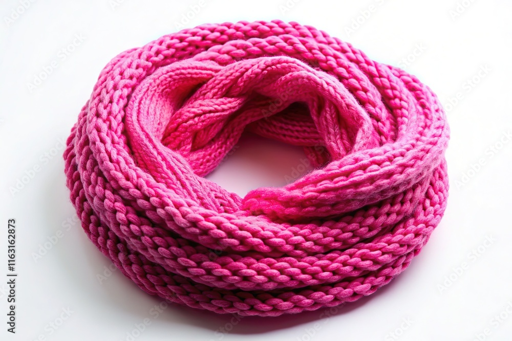 Pink Knitted Scarf Loop - Artistic Photography Pink Knitted Scarf Loop - Artistic Photography