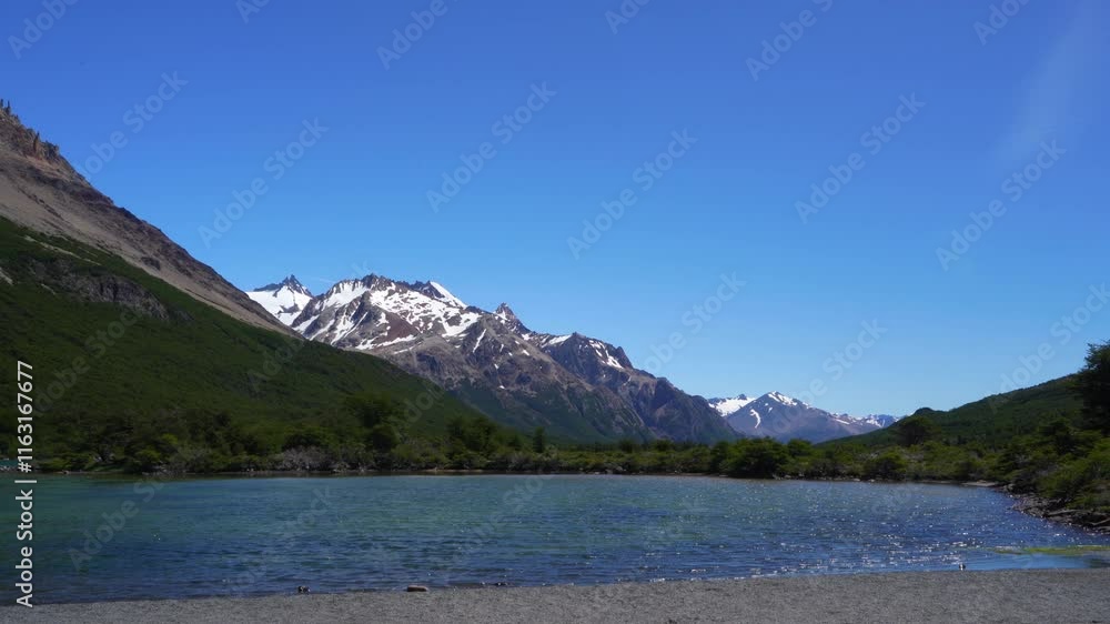 Madre and hija lakes in Los Glaciars National Park, Patagonia, Argentina