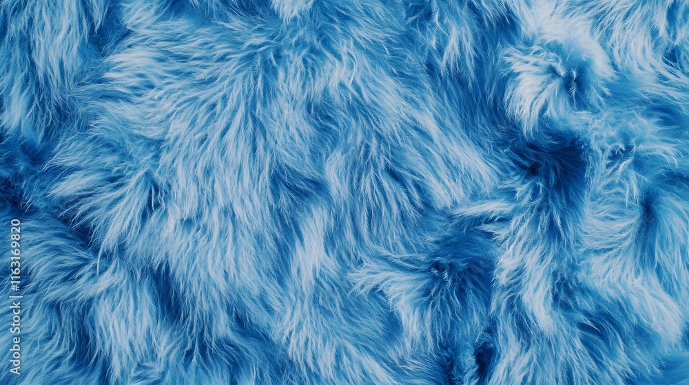 Obraz premium Textured Light Blue Faux Fur Surface