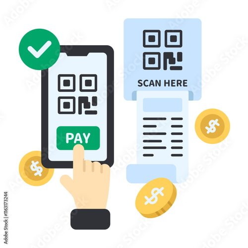 qr payment illustration