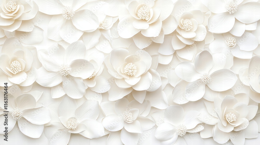 Elegant White Floral Arrangement on Soft Background Elegant White Floral Arrangement on Soft Background