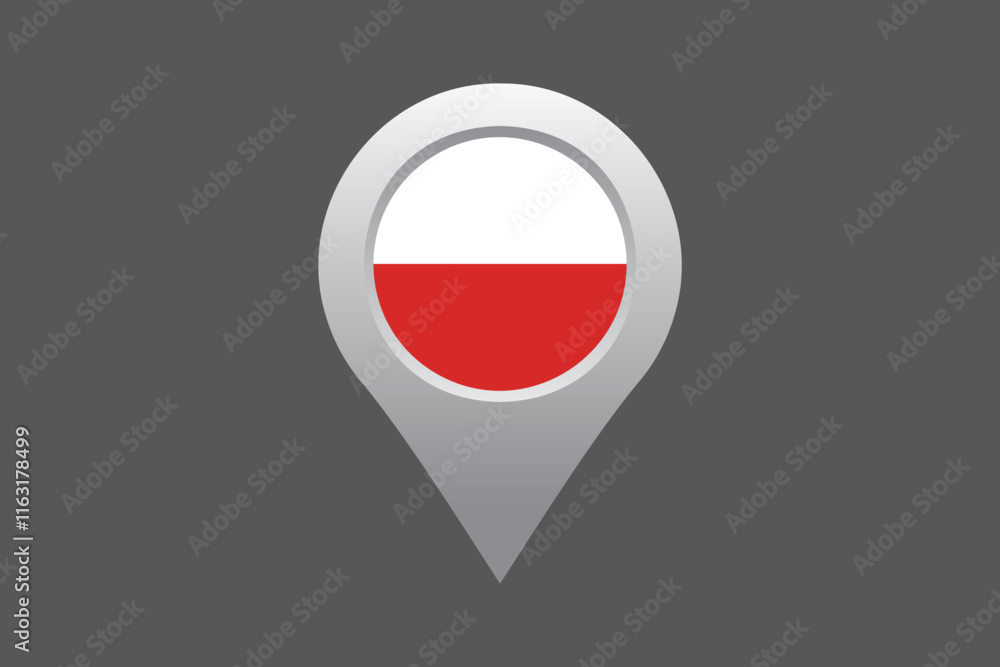Poland flag with location sign, Flag of Poland national country symbol illustration Vector, Rectangle Poland flag illustration, Flat vector illustration
Poland flag with location sign, Flag of Poland national country symbol illustration Vector, Rectangle Poland flag illustration, Flat vector illustration