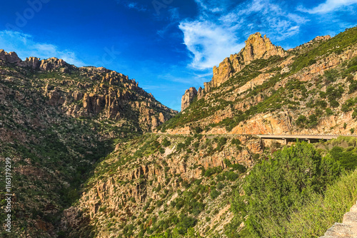 landscape of the mountains