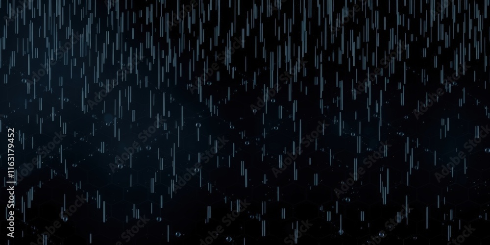 A rainy day with a dark sky and raindrops falling. Scene is somber and melancholic A rainy day with a dark sky and raindrops falling. Scene is somber and melancholic