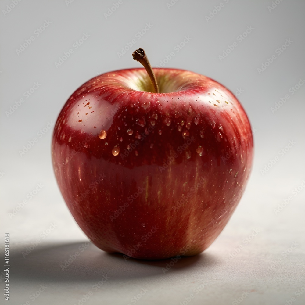 red apple on white background red apple on white background