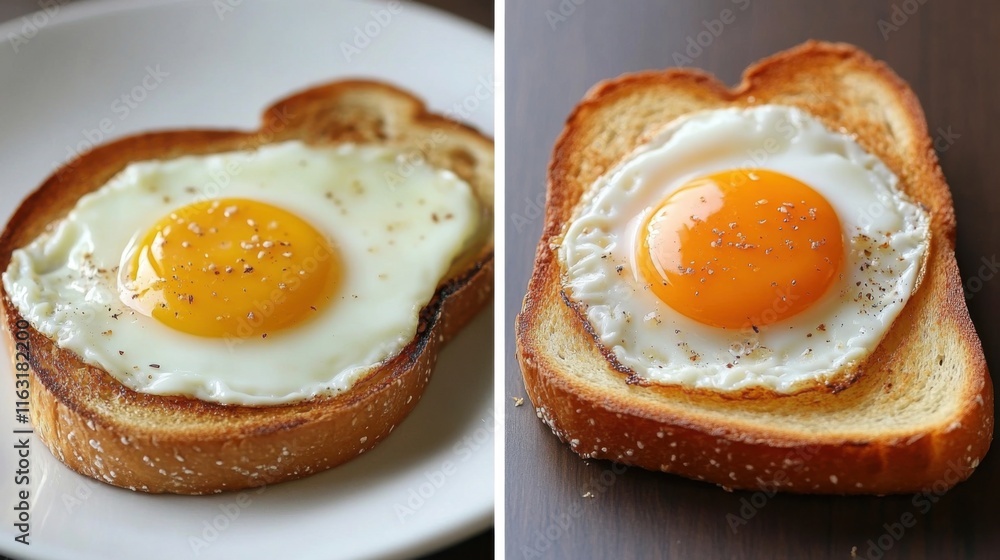 Scrumptious Sunny-Side Up Eggs on Toasted Bread: A Simple Yet Delightful Breakfast Recipe Scrumptious Sunny-Side Up Eggs on Toasted Bread: A Simple Yet Delightful Breakfast Recipe
