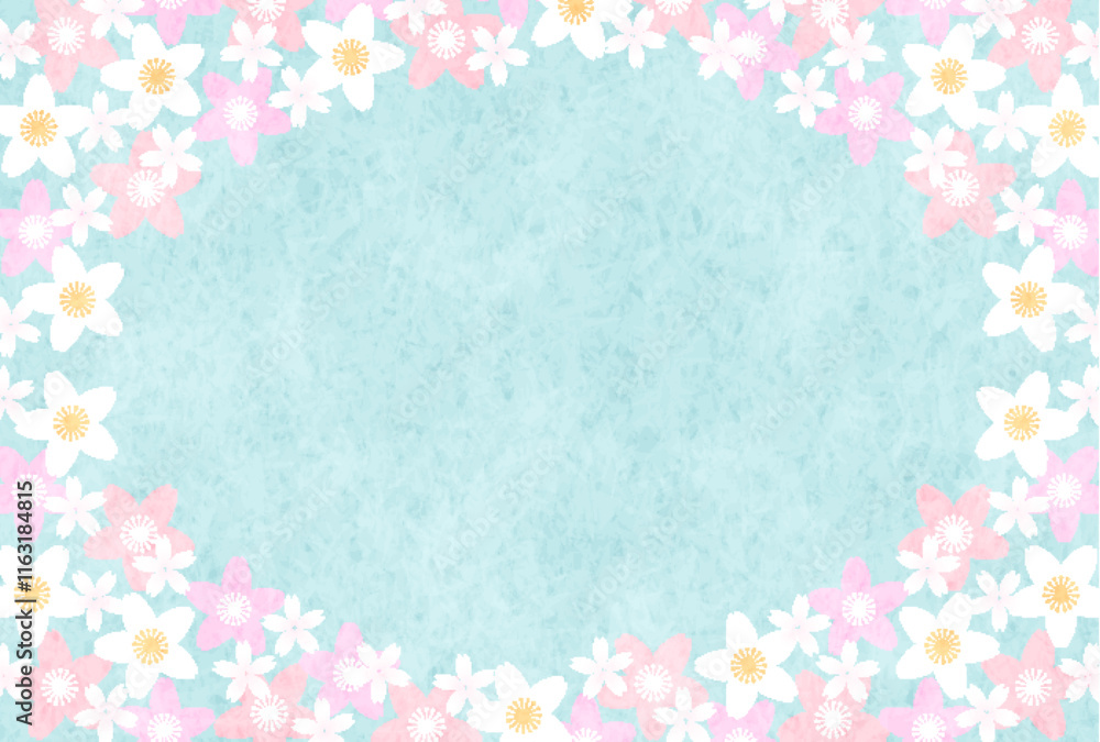 桜 和柄 水彩 背景 桜 和柄 水彩 背景
