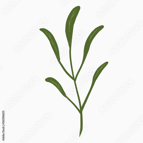 Wallpaper Mural green leaf design art vector Torontodigital.ca