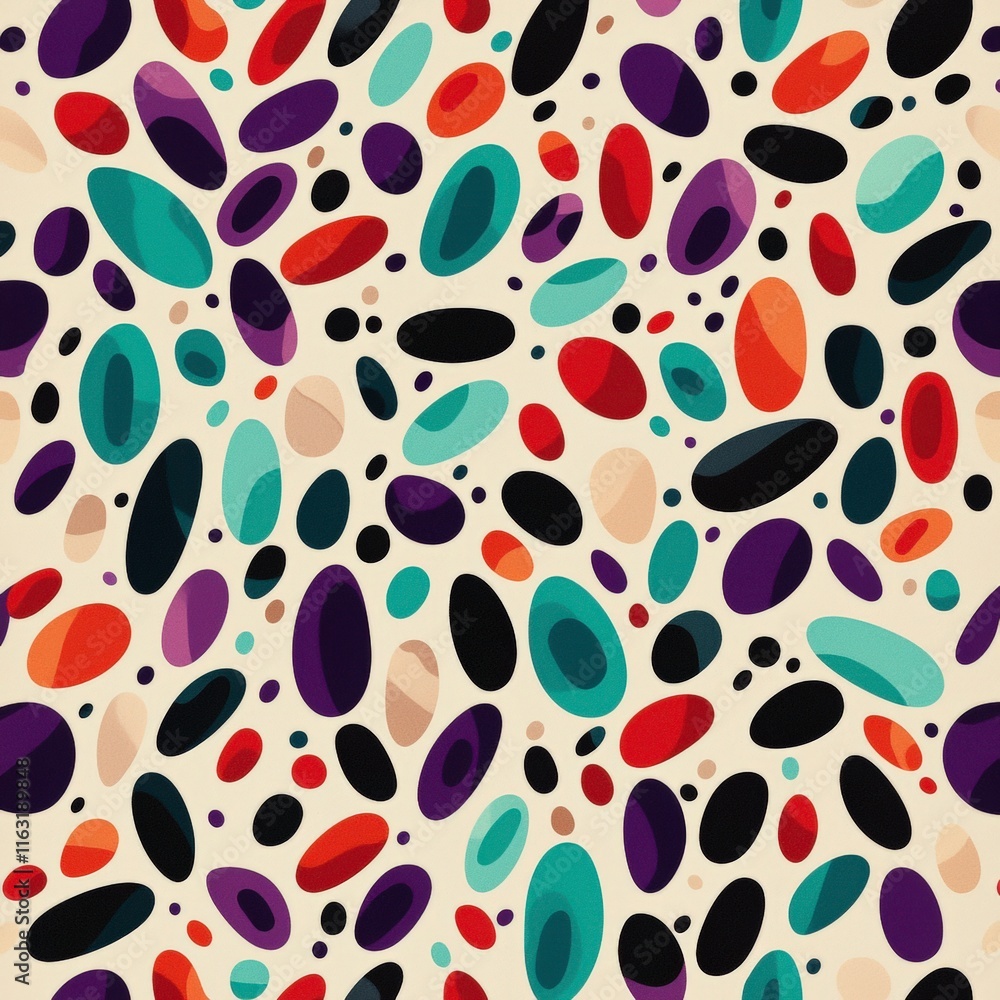 Abstract Colorful Pebble Pattern Seamless Texture Design Abstract Colorful Pebble Pattern Seamless Texture Design