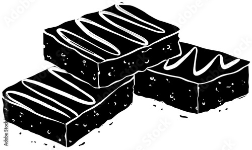 chocolate illustration dessert silhouette food logo cake icon delicious outline brown sweet brownie bakery cocoa pastry sugar tasty homemade shape and vector graphic background