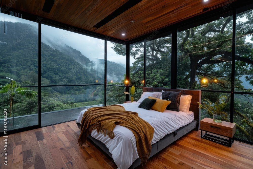 Obraz premium Mountain View Bedroom