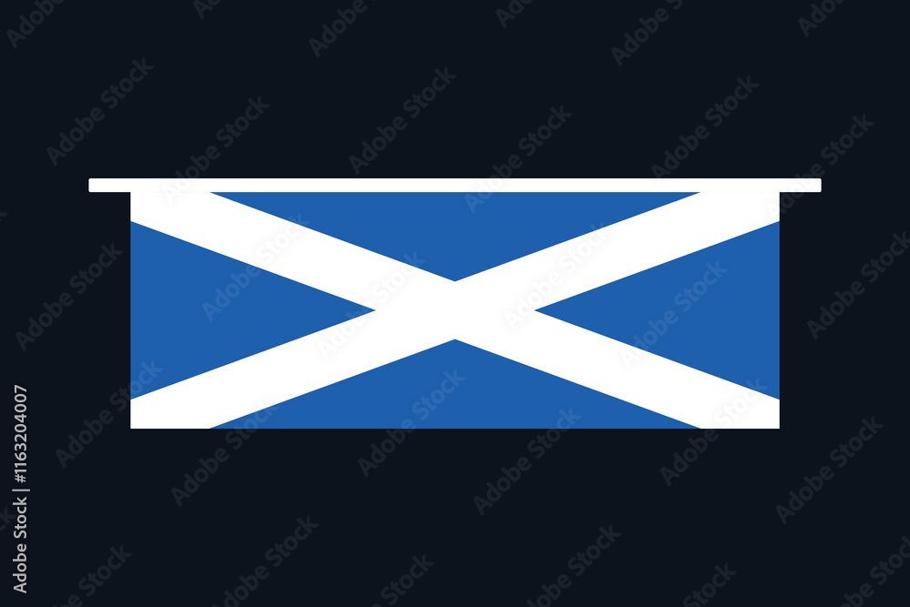 Scotland flag, The flag of Scotland, Flag of Scotland national country symbol illustration Vector, Rectangle Scotland flag illustration, Flat vector illustration
Scotland flag, The flag of Scotland, Flag of Scotland national country symbol illustration Vector, Rectangle Scotland flag illustration, Flat vector illustration