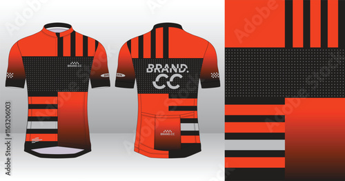 Cycling Jersey Design. Sport Jersey Design Custom Sublimation. photo