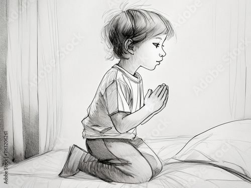  Small Child Sayong Bedtime Prayers photo