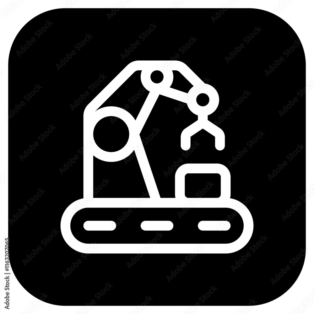 Editable robot hand, industry, sorting vector icon. AI technology, artificial intelligence, computer. Part of a big icon set family. Perfect for web and app interface, presentations, infographics, etc Editable robot hand, industry, sorting vector icon. AI technology, artificial intelligence, computer. Part of a big icon set family. Perfect for web and app interface, presentations, infographics, etc