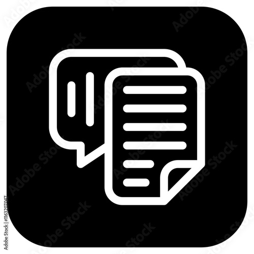 Editable speech recognition, transcription vector icon. AI technology, artificial intelligence. Part of a big icon set family. Perfect for web and app interfaces, presentations, infographics, etc