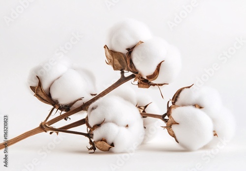 cotton buds on white
