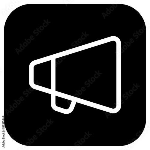Editable director bullhorn, megaphone, marketing vector icon. Movie, cinema, entertainment. Part of a big icon set family. Perfect for web and app interfaces, presentations, infographics, etc