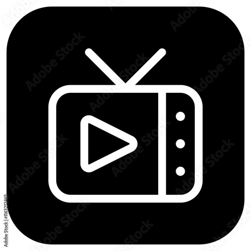 Editable tv show, tv program vector icon. Movie, cinema, entertainment. Part of a big icon set family. Perfect for web and app interfaces, presentations, infographics, etc