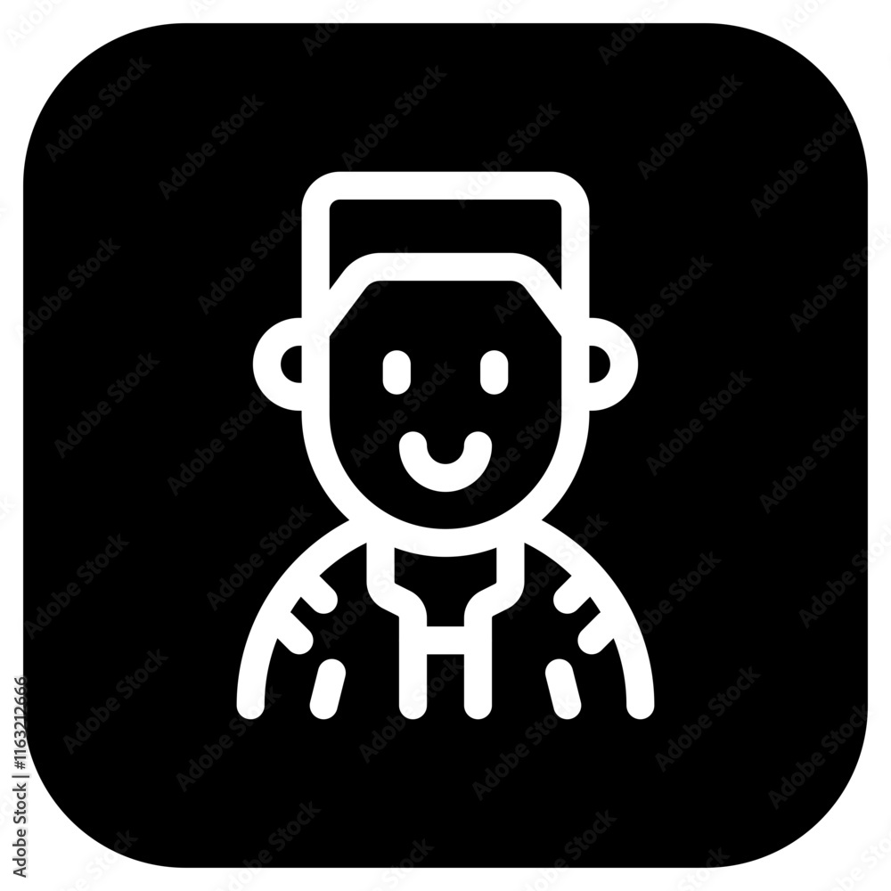 Editable person with army buzz flattop haircut avatar vector icon. User, profile, identity, persona. Part of a big icon set family. Perfect for web and app interfaces, presentations, infographics, etc Editable person with army buzz flattop haircut avatar vector icon. User, profile, identity, persona. Part of a big icon set family. Perfect for web and app interfaces, presentations, infographics, etc