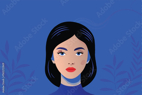 Create a series of abstract faces, emphasizing diverse expressions and forms, using bold lines and vibrant colors for a visually striking, modern art style.