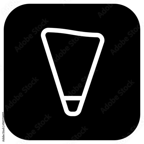 Editable pastry bag vector icon. Bakery, cooking, appliances,  kitchenware, food. Part of a big icon set family. Perfect for web and app interfaces, presentations, infographics, etc