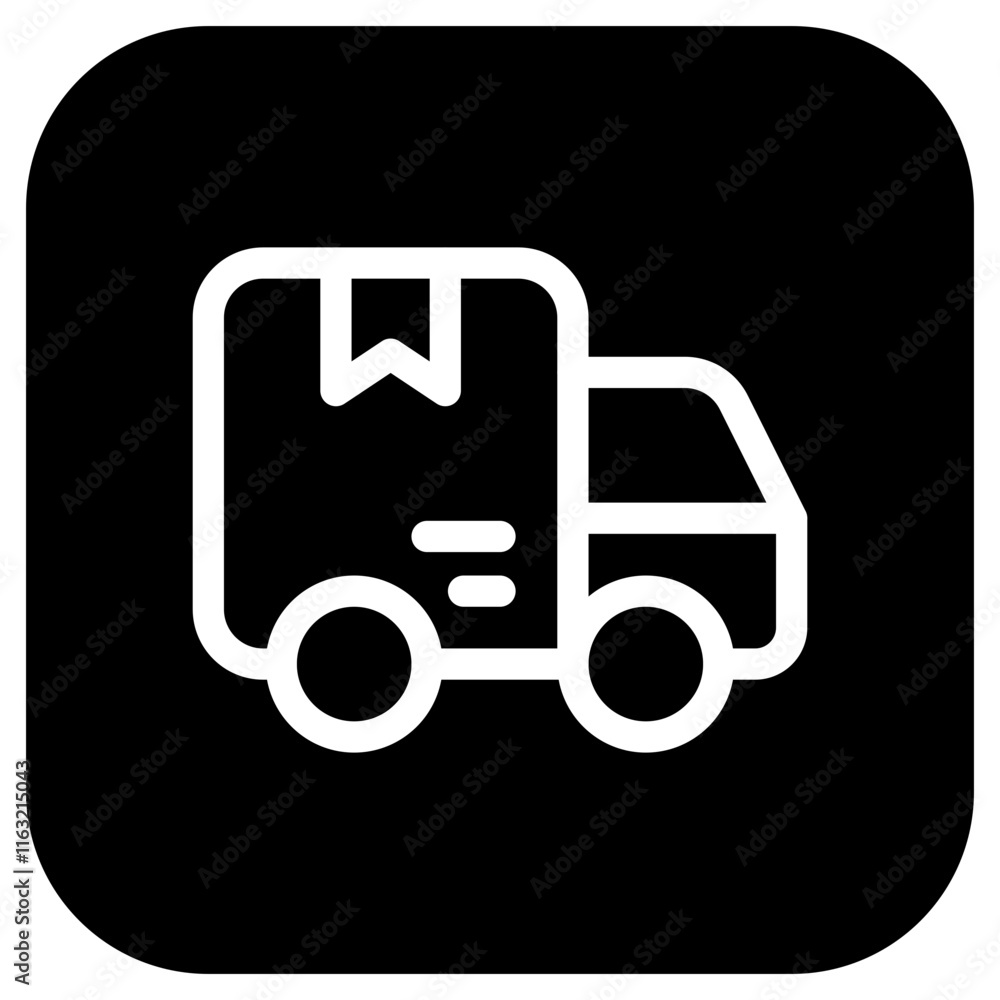 Editable delivery truck vector icon. Shipping, delivery, e-commerce, transport, logistics. Part of a big icon set family. Perfect for web and app interfaces, presentations, infographics, etc Editable delivery truck vector icon. Shipping, delivery, e-commerce, transport, logistics. Part of a big icon set family. Perfect for web and app interfaces, presentations, infographics, etc