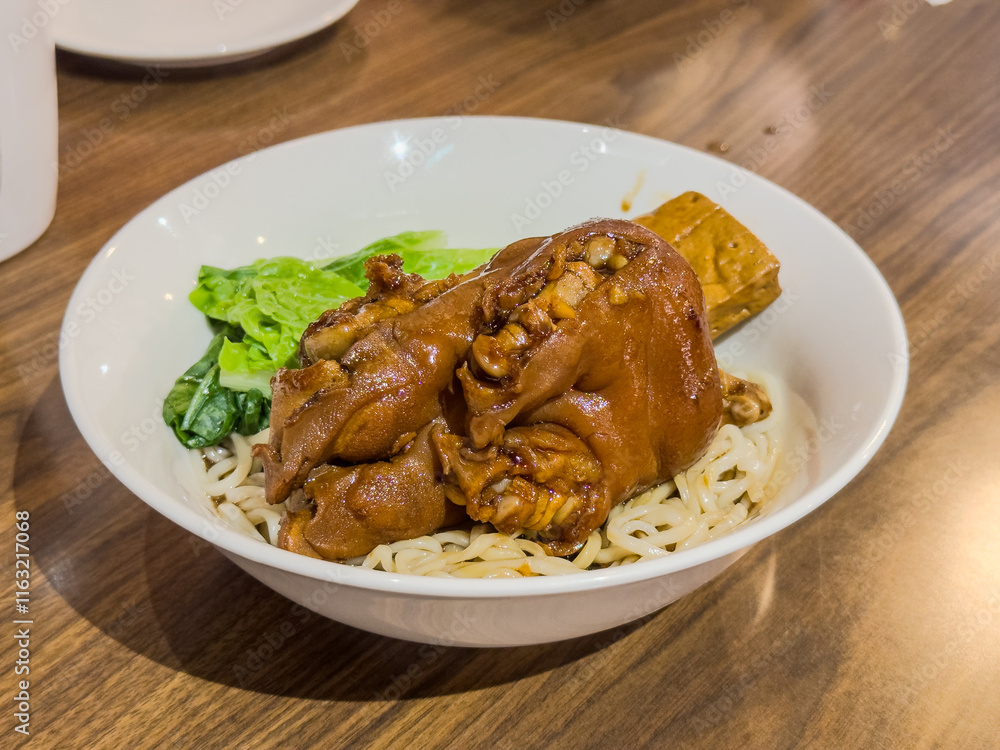Braised pork leg. Braised pork leg.