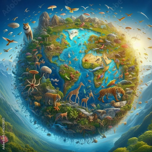 Biodiversity Hotspot An illustration of a biodiversity hotspot h