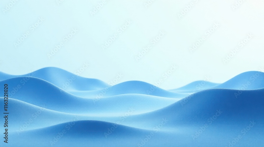 Serene Blue Undulating Landscape A Soft, Peaceful Scene of Gentle Hills and Valleys Serene Blue Undulating Landscape A Soft, Peaceful Scene of Gentle Hills and Valleys