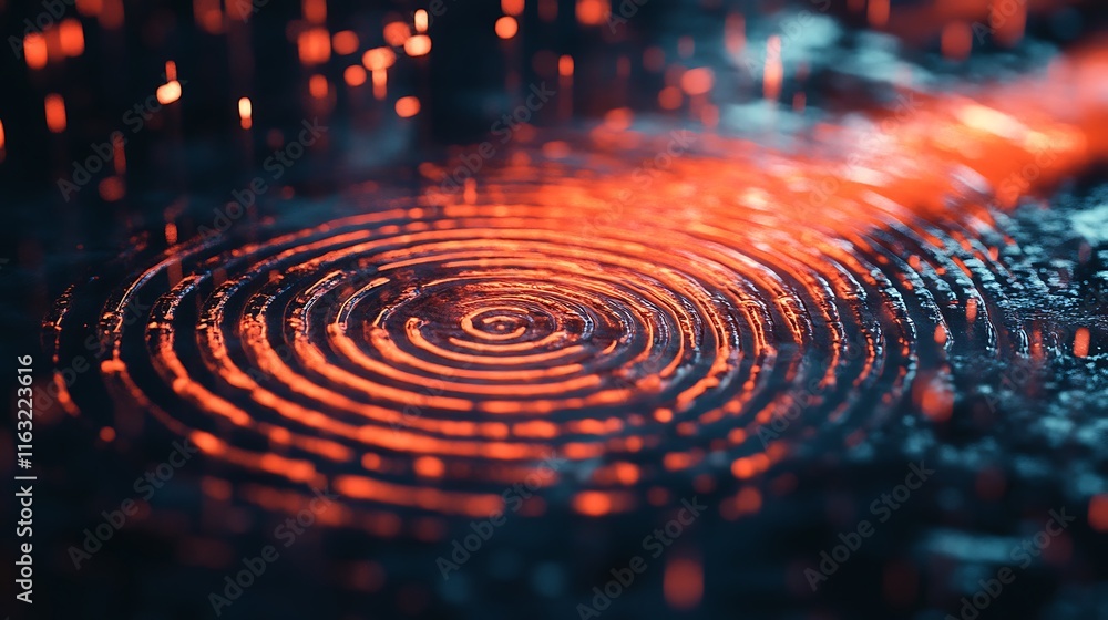 Glowing fingerprint pattern background wallpaper Glowing fingerprint pattern background wallpaper