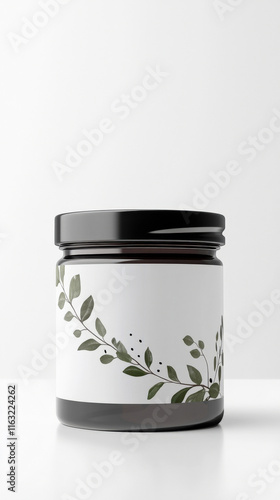 Wallpaper Mural A customizable product label mockup on a jar, ideal for showcasing unique branding, product details, or logo designs in a professional and realistic presentation. Torontodigital.ca