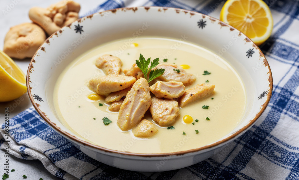 Greek Lemon Chicken Soup (Avgolemono) Greek Lemon Chicken Soup (Avgolemono)