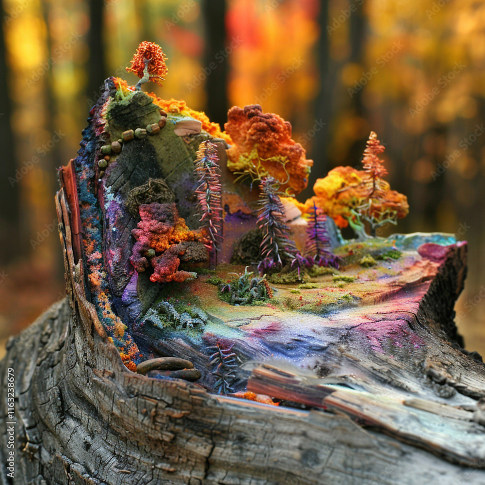 Fototapeta premium autumn leaves in the garden