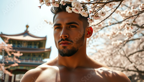 handsome man in Japan photo