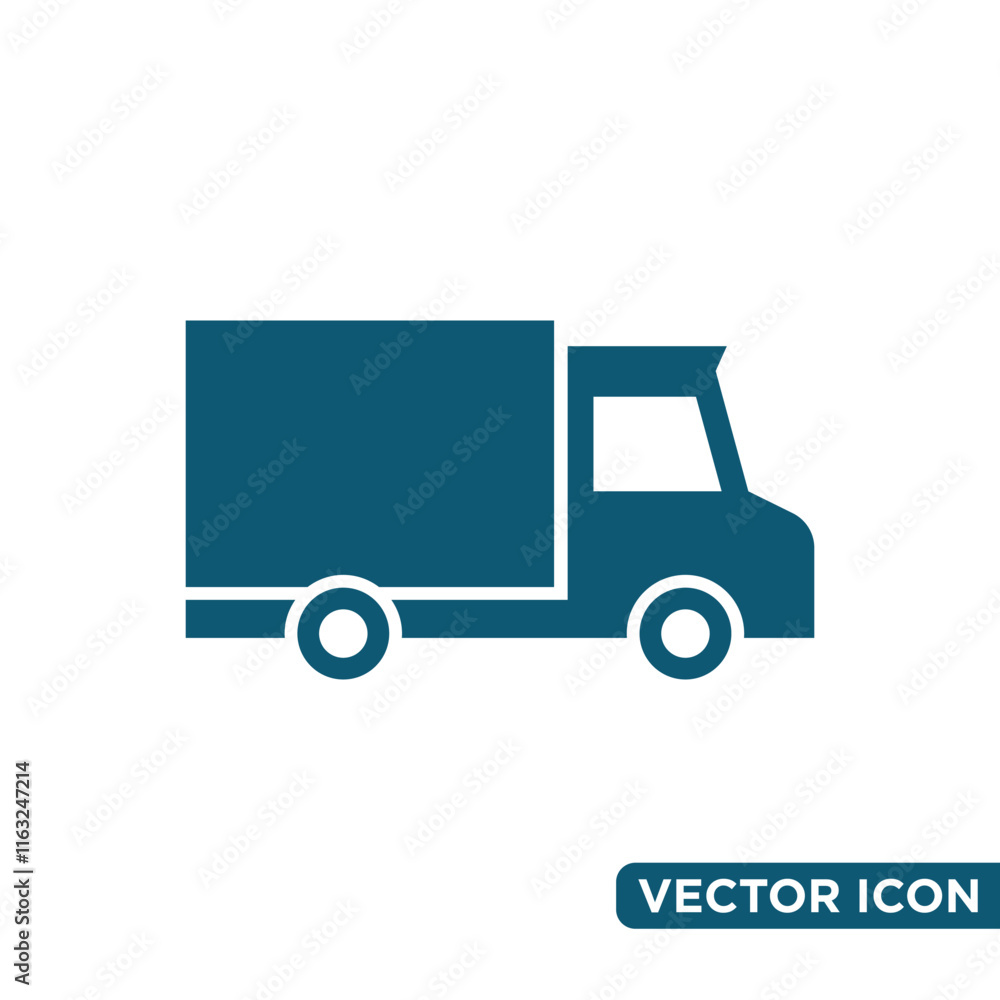 Simple Truck Logistic Icon Design Template Simple Truck Logistic Icon Design Template