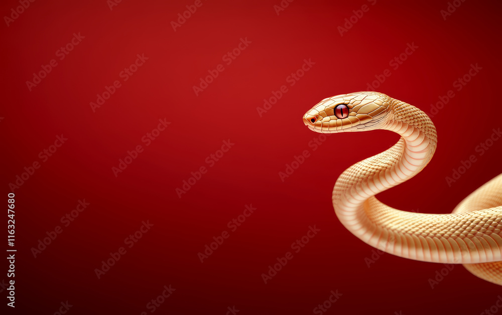 Fototapeta premium Golden snake theme business background