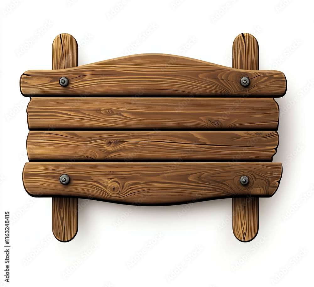 An illustration of a wooden signboard and has a rustic feel. An illustration of a wooden signboard and has a rustic feel.
