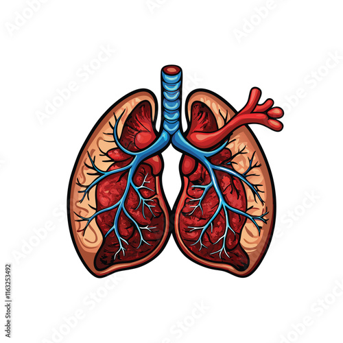 Design a detailed vector illustration of a blood clot, showing its fibrous texture and trapped red blood cells.  Include realistic shading and color variations.